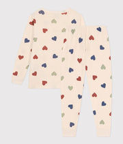 Pyjama imprimé en Coton motif coeur Enfant - Petit Bateau