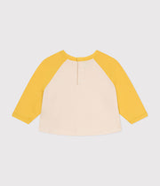 Sweatshirt en molleton léger Bébé Jaune/Nectar - Petit Bateau