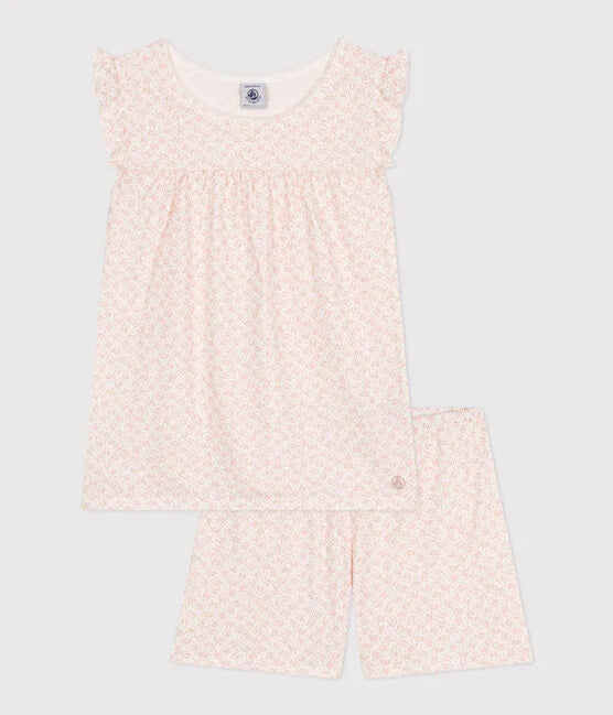 Pyjama short imprimé fleur en coton Enfant - Petit Bateau