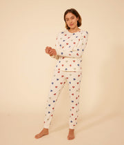 Dameshartpyjama van katoen - Petit Bateau