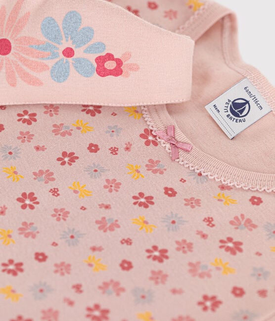 Chemise de nuit et son diadème en Coton motif floral Enfant - Petit Bateau