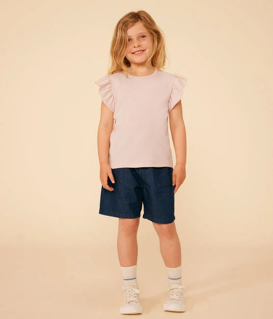 Tee-shirt en Coton Enfant Fille Rose - Petit Bateau