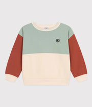 Sweatshirt Colorblock en molleton Enfant Garçon - Petit Bateau