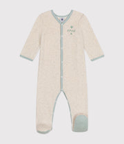 Pyjama en velours bébé Beige - Petit Bateau