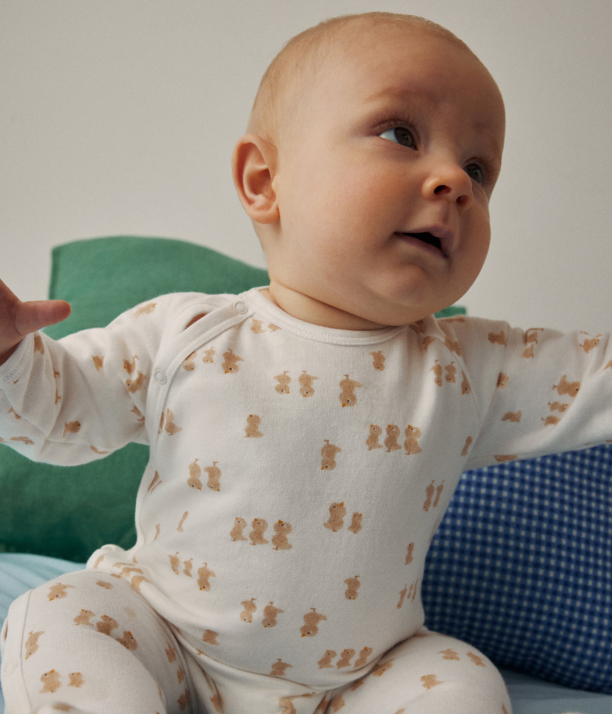 Pyjama van badstof voor baby's | Zout - Petit Bateau