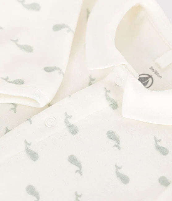 Pyjama van badstof voor baby's | Zout - Petit Bateau