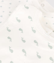 Lot de 2 bavoirs Bébé en Coton Coeurs/Baleines - Petit Bateau