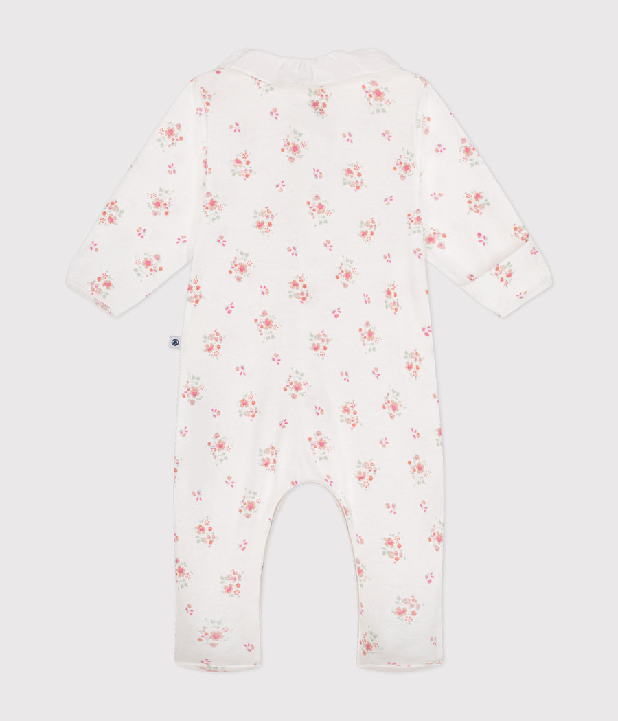 Pyjama imprimé fleurs en coton bébé - Petit Bateau