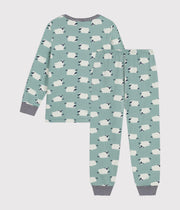 Pyjama en molleton gratté imprimé mouton Enfant - Petit Bateau