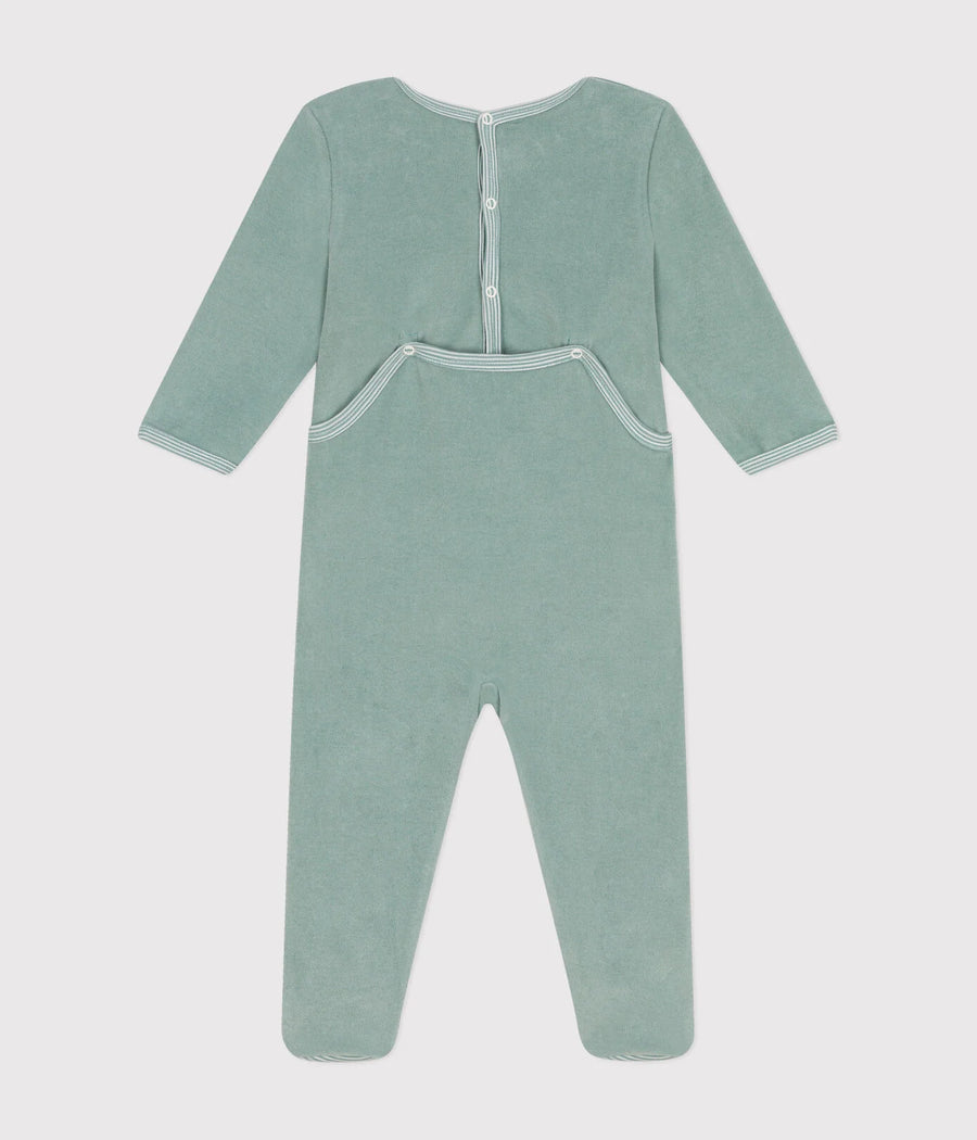 Terry terry baby sleepsuit | Saltworks - Small Boat