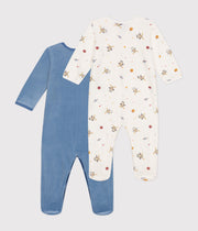 Set van 2 babypyjama's van biokatoen - Petit Bateau