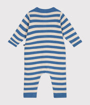 Combinaison rayée en tricot de laine et coton Bébé - Petit Bateau