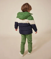 Down jacket with hood Children | Tuxedo - Petit Bateau