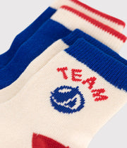 Pack of 2 pairs of cotton socks Team Petit Bateau baby - Petit Bateau