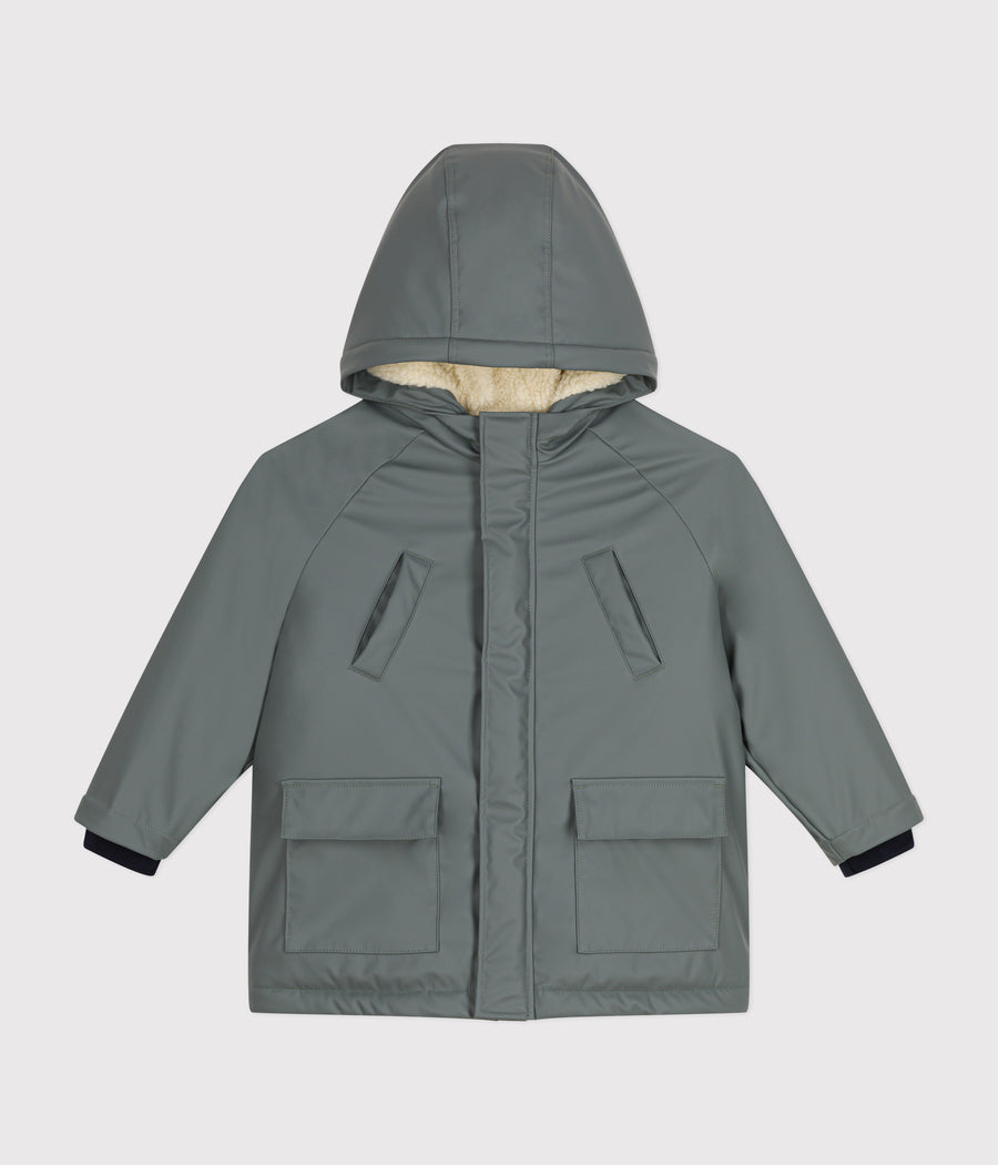 Ciré chaud en sherpa Enfant Vert Thuya - Petit Bateau