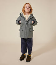 Iconic Raincoat for Children, Girls/Boys, Thuja Green - Petit Bateau