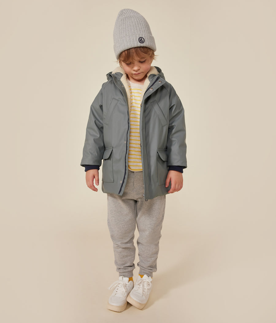 Iconic Raincoat for Children, Girls/Boys, Thuja Green - Petit Bateau