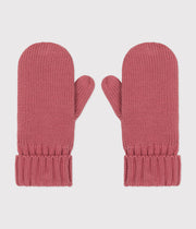 Children's fleece-lined knitted mittens | Green Paul - Small Boat