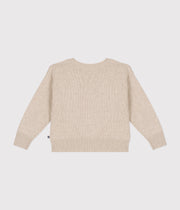 Wool and cotton sweater for girls - Petit Bateau