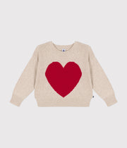 Wool and cotton sweater for girls - Petit Bateau