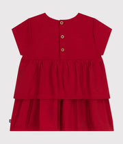 Robe manches courtes bébé rouge aurora - Petit Bateau