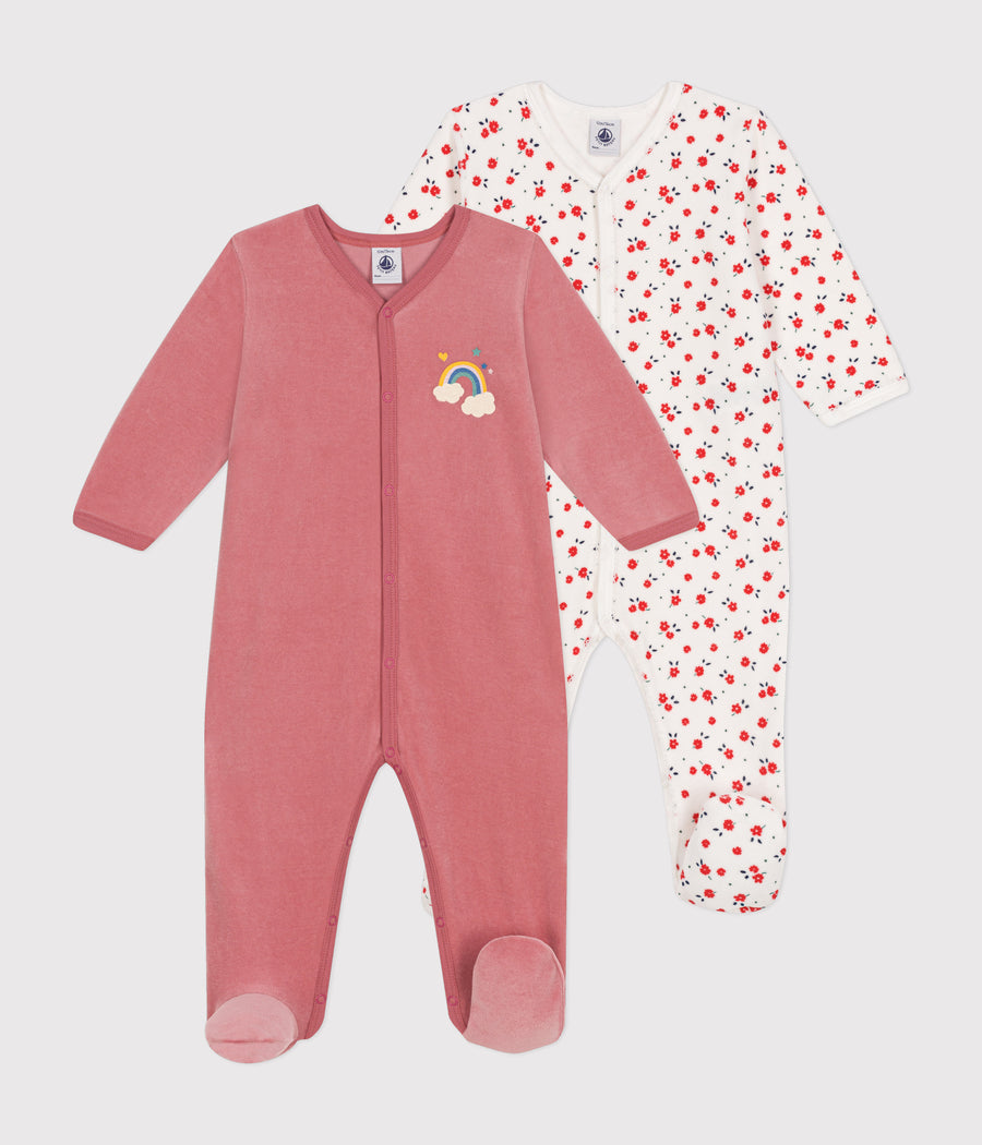 Set van 2 babypyjama's van biokatoen - Petit Bateau