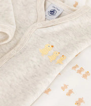 Set of 2 organic cotton baby sleepsuits - Petit Bateau