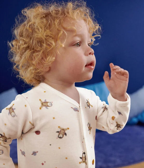 Pyjama van badstof voor baby's | Zout - Petit Bateau