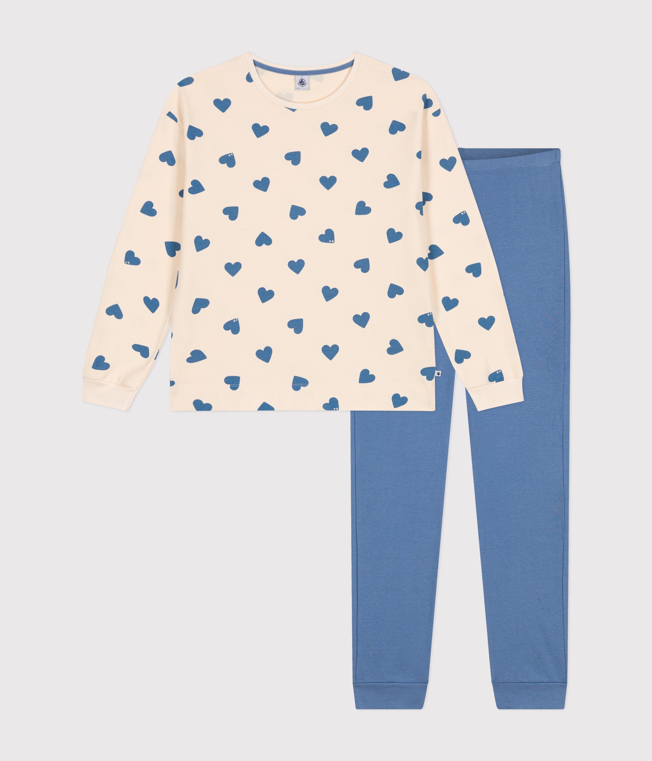 Pyjama Bi-matière en coton Femme - Petit Bateau