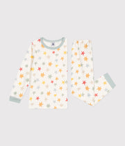 Children's star print velvet pajamas - Petit Bateau