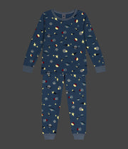 Pyjama en molleton gratté imprimé espace Enfant - Petit Bateau