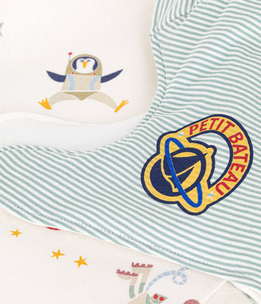 Pyjama déguisement en coton imprimé espace Enfant Marshmallow - Petit Bateau