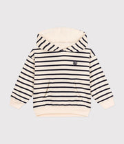 Girls' quilted tubular cardigan | Tuxedo blue - Petit Bateau