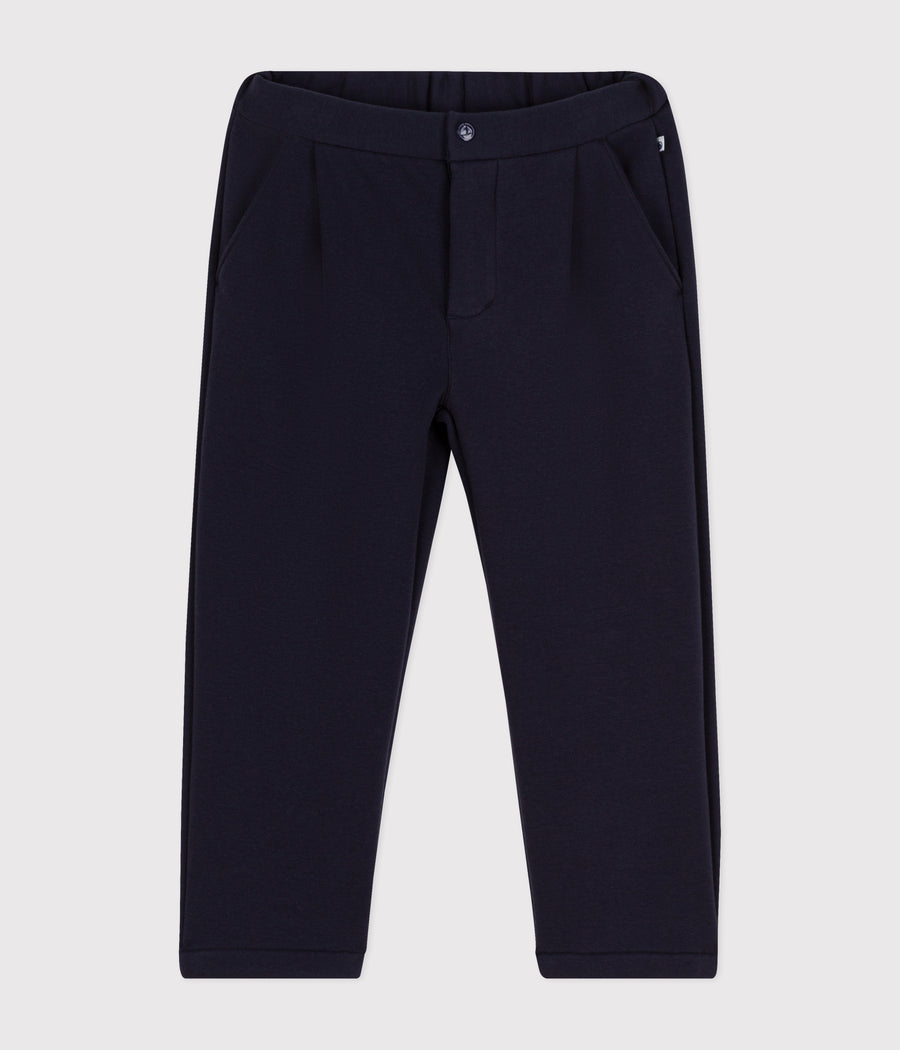 Children's warm pants in tuxedo blue - Petit Bateau