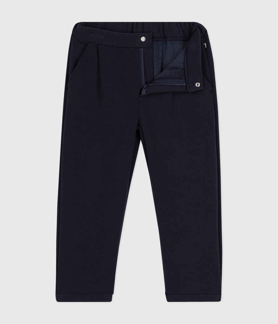 Children's warm pants in tuxedo blue - Petit Bateau