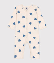 Pyjama sans pieds imprimé coeur en coton Bébé Beach - Petit Bateau