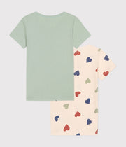 Pack of 2 short-sleeved cotton space T-shirts for children - Petit Bateau