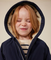 Down jacket with hood Children | Tuxedo - Petit Bateau