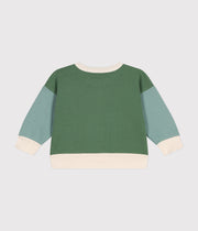 Baby Avalanche/Multico Fleece Sweatshirt - Petit Bateau