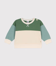 Baby Avalanche/Multico Fleece Sweatshirt - Petit Bateau