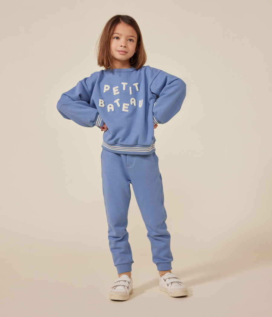 Gewatteerd buisvest voor meisjes | Smoking blauw - Petit Bateau