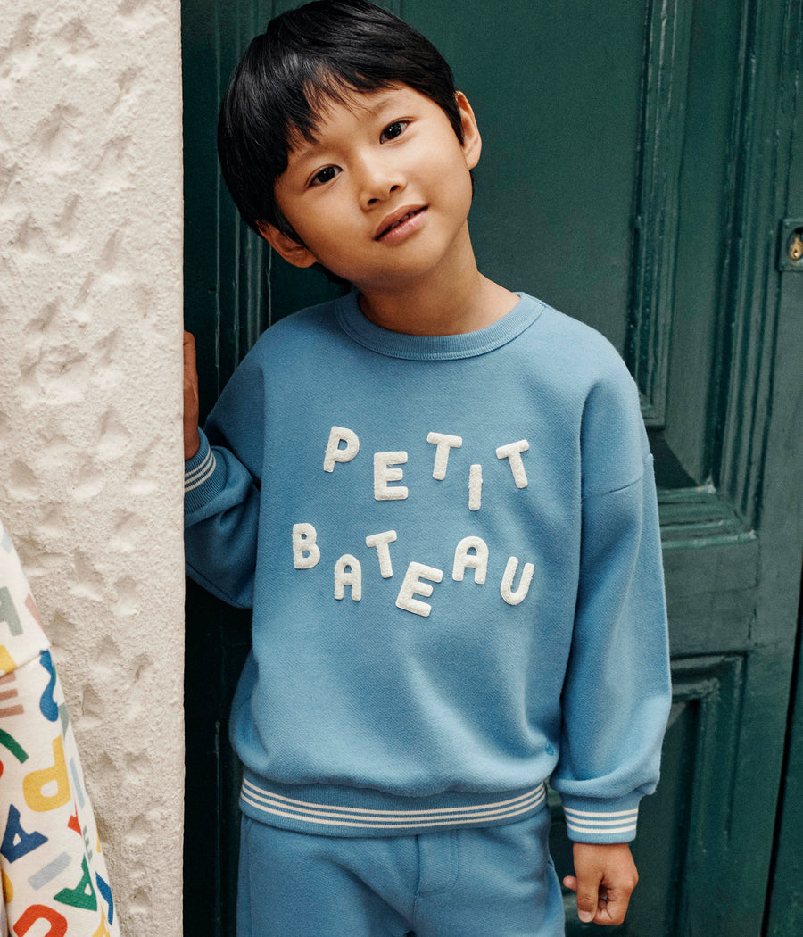 Gewatteerd buisvest voor meisjes | Smoking blauw - Petit Bateau