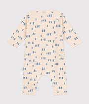 Combinaison longue en molleton Bébé imprimé poussins - Petit Bateau