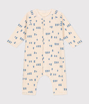 Combinaison longue en molleton Bébé imprimé poussins - Petit Bateau