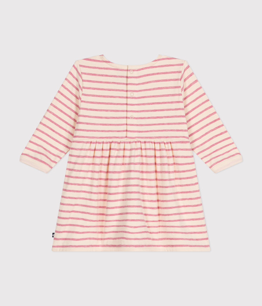 Avalanche/Roseline baby long sleeve tubular dress - Petit Bateau