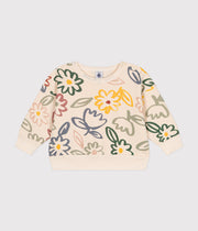 Baby graphic print fleece sweatshirt - Petit Bateau