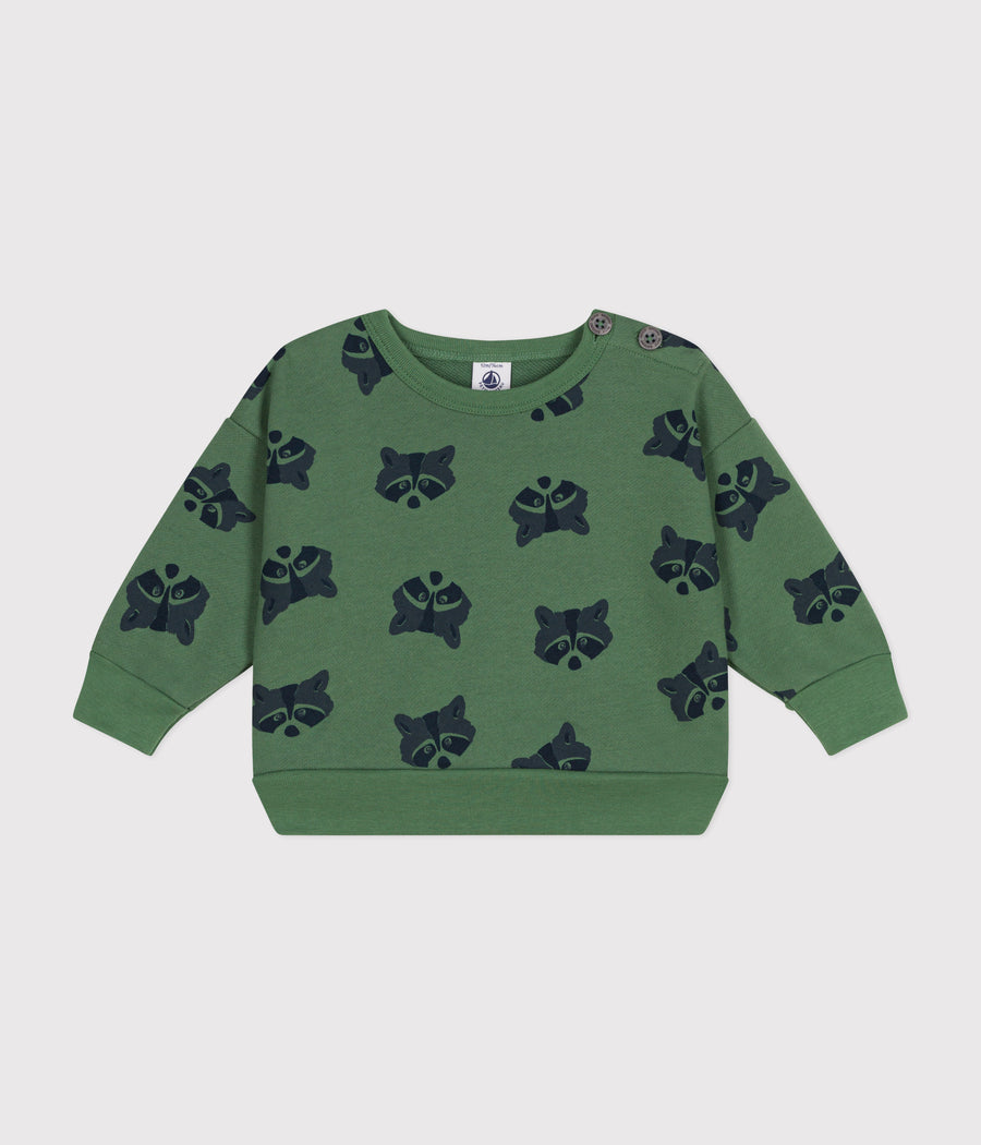 Baby Raccoon Fleece Sweatshirt - Petit Bateau