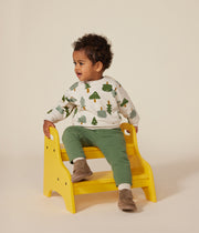 Baby forest print fleece sweatshirt - Petit Bateau