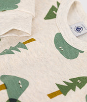 Baby forest print fleece sweatshirt - Petit Bateau