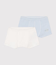 Set van 2 katoenen boxers voor kleine jongens - Petit Bateau